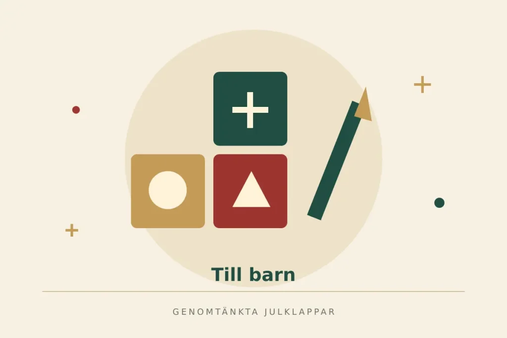 Illustration av byggklossar och en penna för olika leksätt